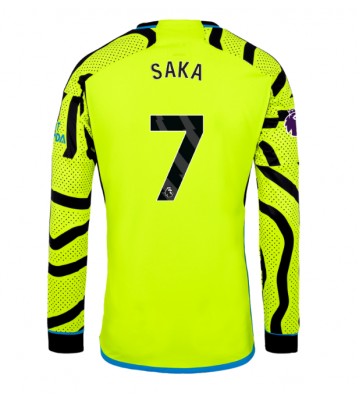 Maillot de foot Arsenal Bukayo Saka #7 Extérieur 2023-24 Manche Longue